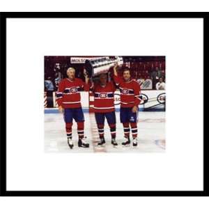 Jean Beliveau / Henri Richard / Guy Lafleur   Holding Stanley Cup 