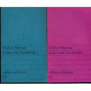   und Gesellschaft [Two Volume Set; 1 & 2] Herbert Marcuse Books