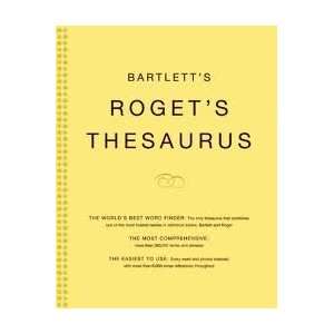  Bartletts Rogets Thesaurus (9780910310024) Peter Roget John 
