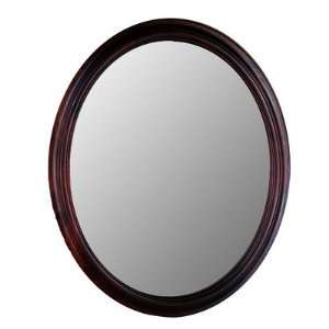  Traditional Series Oval Mirror in Cherry Size 22 W x 26 