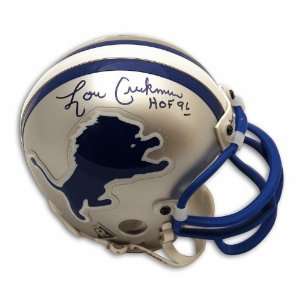  Autographed Lou Creekmur Detroit Lions Mini Helmet 