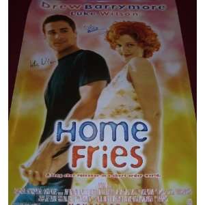Home Fries   Drew Barrymore Luke Wilson   Signed Autographed 27x40 