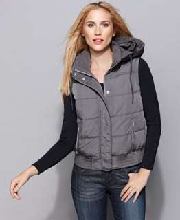 Calvin Klein Coat, Hooded Wind Resistant Vest