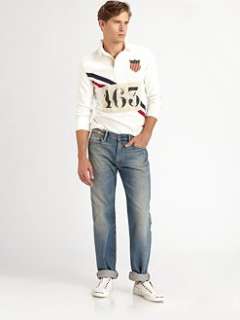 Polo Ralph Lauren   Custom Fit Cotton Rugby Shirt