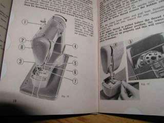 Elna Supermatic Sewing Machine Manual ~ Rare!  Red   