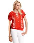 Bloomingdales   Joie Harmony Embroidered Silk Top customer reviews 