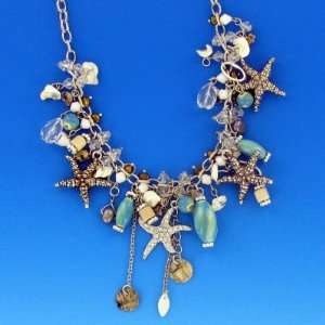  Silver Beach Necklace starfish Jewelry