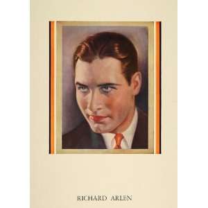  1930 Print Richard Arlen Paramount Film Movie Star 