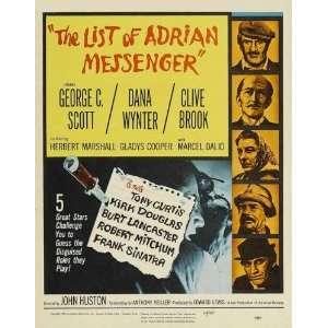  The List of Adrian Messenger Poster Movie B (27 x 40 