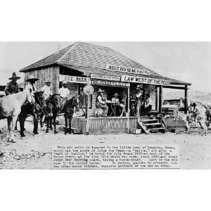  Judge Roy Beans Texas Saloon & Courthouse 1900 8 1/2 X 11 