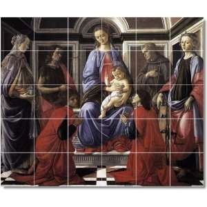 Sandro Botticelli Religious Wall Tile Mural 20  60x72 using (30 