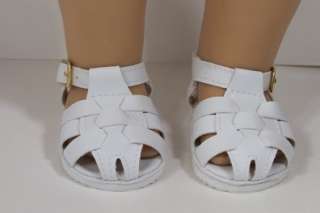 WHITE Fisherman Sandal Doll Shoes For AMERICAN GIRL♥  
