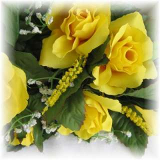 YELLOW Silk Rose Swag Wedding Arch Centerpiece Flowers  