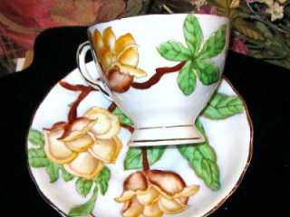 Tuscan HAWAIIN FLOWERS WOOD ROSE Tea Cup and Saucer  