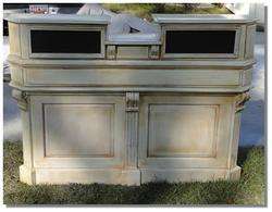 STORE COUNTER Antique FRENCH old restaurant desk reception cottage 