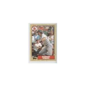    1987 Topps Tiffany #645   Dwight Evans Sports Collectibles