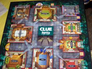 2002 PARKER BROTHERS CLUE BOARD GAME FOLDING GAMEBOARD  