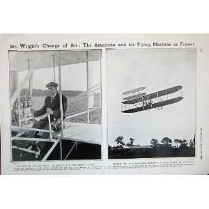  1908 Wilbur Wright Flying Machine King Edward Ischl Men 
