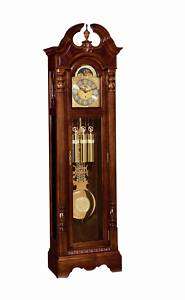 Bulova Blakely grandfather clock 8 day key wind chimes  