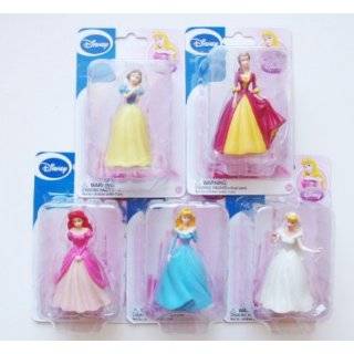 Disney Princess Figurines Set of 5   Snow White, Belle, Ariel, Aurora 
