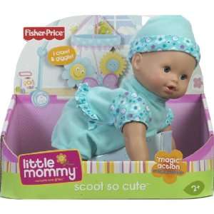   Little Mommy Real Loving Baby Scoot So Cute Doll   Blue: Toys & Games