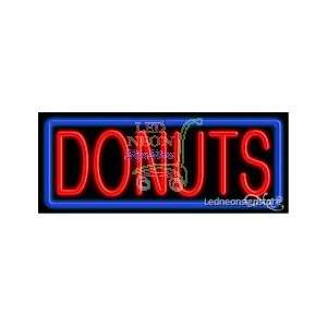 Donuts Logo Neon Sign 13 inch tall x 32 inch wide x 3.5 inch Deep inch 