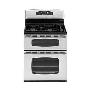   30 Freestanding Gas Double Oven Range   Stainless Steel Appliances