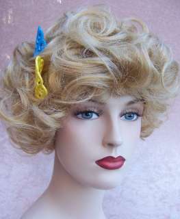 New yellow & blue Spanish Peineta mantilla hair comb  