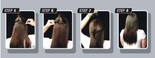   straight real remy human hair extensions clip in 7pcs full head HOT