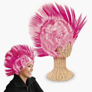 Pink Mohawk Wig Halloween Rock Costume 886102035085  