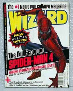 Wizard Magazine #194 December 2007 Spiderman 4  