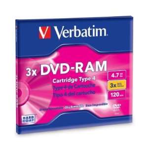  Verbatim Type 4 DVD RAM Cartridge VER95002 Electronics
