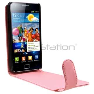 10in1 Pink Case+Charger+Headset+Privacy Guard For Samsung Galaxy S II 