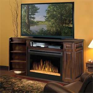  Dimplex Atwood Burnished Walnut Electric Fireplace with 