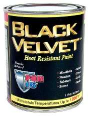 POR 15 BVP Black Velvet High Temperature Paint Pint Can  