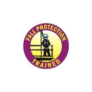Helmet Marker   Fall Protection Trained w/ pictorial   Vinyl Press On 
