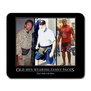  Old Men wearing fanny packs Large Mousepad mouse pad Great 