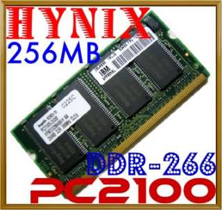 256MB Hynix Dell IBM HP PC2100 DDR266 Laptop Memory RAM  