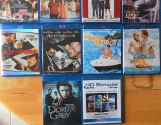 Blu Ray lot of (25)   hit films, 12 brand new, 13 used   Hollywood 