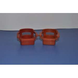  Little People Brown Chairs (2) Replacement Figure   Fisher Price 