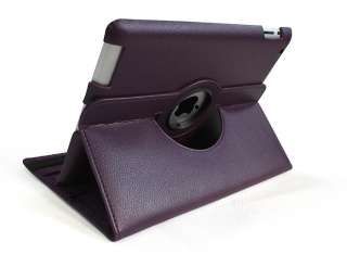 IPad 2 magnetic smart cover leather case rotating stand . Perfect fit 