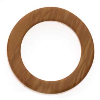 Wood Jasper Open Circle Donut Focal Beads 25mm (4)  