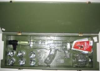 KALASHNIKOV AK 47 Red Army Vodka Wood Box New Sealed.RARE Hard To Find 