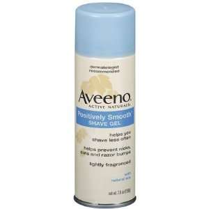  Aveeno Positively Smooth Shave Gel, 7 oz (Quantity of 5 