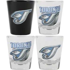  Toronto Blue Jays 3D Logo Shot Glass Set: Sports 