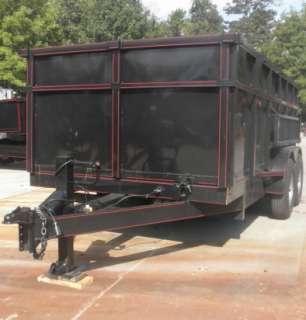 NEW 7 X 14 HYDRUALIC DUMP ROOFING TRAILER 7000LB AXLES RAMPS  