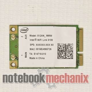 Asus G50VT Intel Wireless WiFi Card 512AN_MMW Tested  
