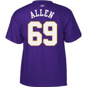  Minnesota Vikings Reebok Jared Allen #69 Purple Player Tee 