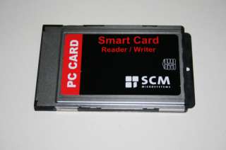 SCM SCR243 CAC SMART CARD READER WRITER PC CARD NEW  