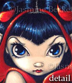 Red Tailed Mermaid gothic fantasy art fairy Jasmine Becket Griffith 